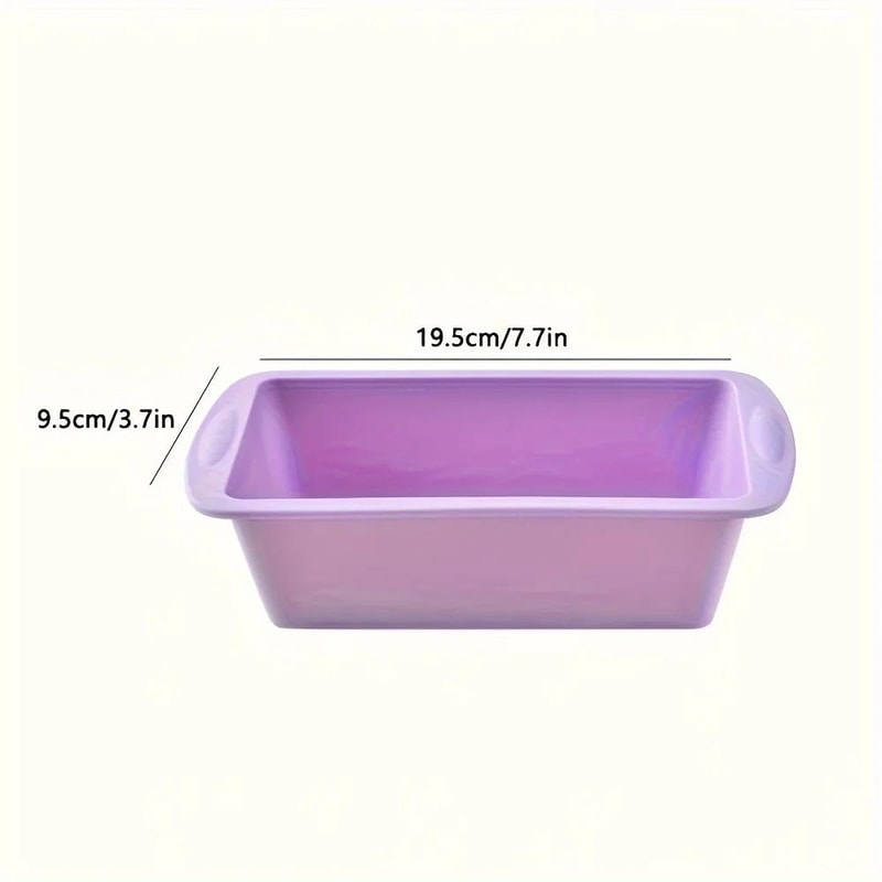 NonStick Silicone Loaf Pan Rectangle Bread Cake Mold BPAFree Flexible Baking Tray For Brownies To 5