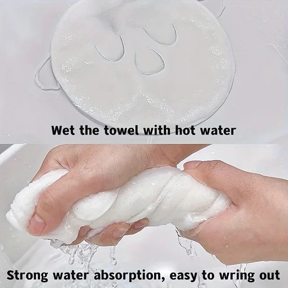 Reusable Hot Cold Compress Facial Towel Mask Moisturizing Face Steamer Wrap For Soft Skin Care D 5