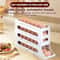 Auto Rolling Egg Holder For Fridge 4 Tier Refrigerator Egg Organizer Space Saving Egg Container Dis 4