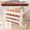 Auto Rolling Egg Holder For Fridge 4 Tier Refrigerator Egg Organizer Space Saving Egg Container Dis 5