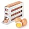 Auto Rolling Egg Holder For Fridge 4 Tier Refrigerator Egg Organizer Space Saving Egg Container Dis 6