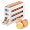 Auto Rolling Egg Holder For Fridge 4 Tier Refrigerator Egg Organizer Space Saving Egg Container Dis 6