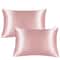 Silky Satin Pillowcase For Hair And Skin Soft Mulberry Style Pillow Case Standard Queen King Wrinkl 0