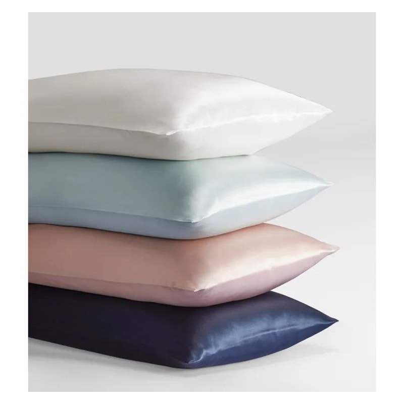 Silky Satin Pillowcase For Hair And Skin Soft Mulberry Style Pillow Case Standard Queen King Wrinkl 3