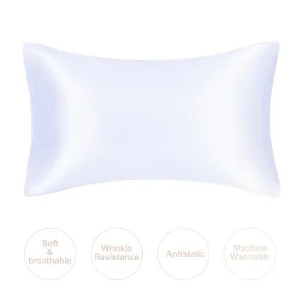 Silky Satin Pillowcase For Hair And Skin Soft Mulberry Style Pillow Case Standard Queen King Wrinkl 15