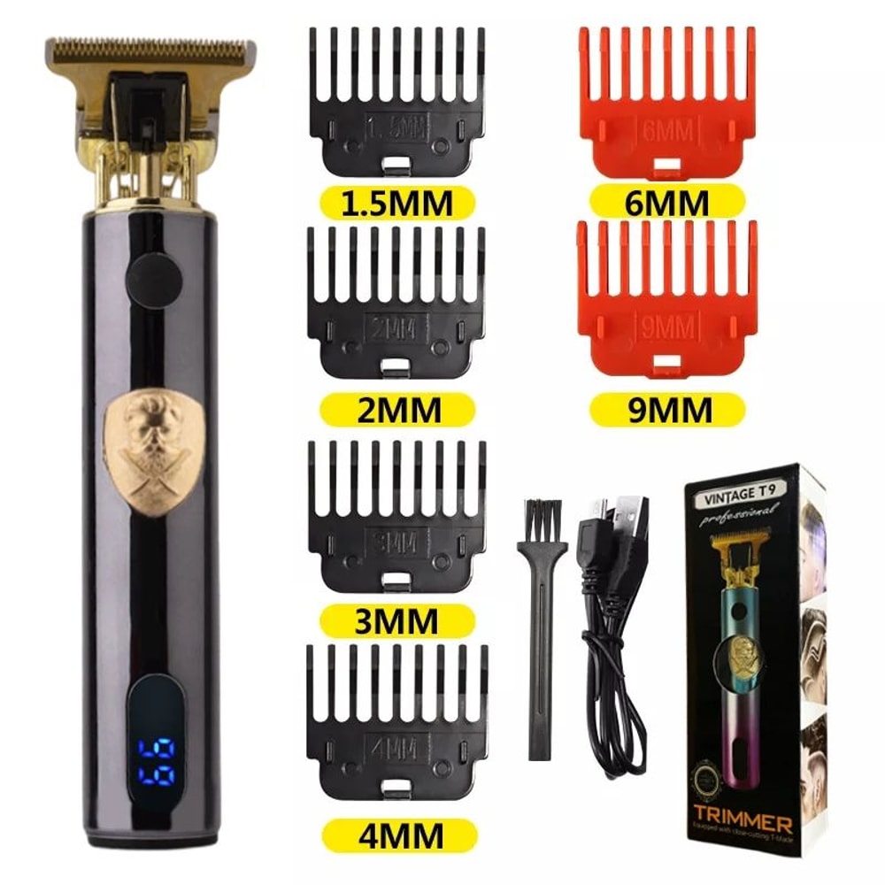 T9 LCD Hair Trimmer For Men Precision Beard And Body Clipper Wet Dry Waterproof Blades 90 Minute Ru 14