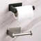 Stainless Steel Adhesive Toilet Paper Holder Set Of 2 No Drill Bathroom And Kitchen Paper Towel Rac 5