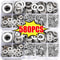 Stainless Steel Flat Washer Assortment Kit 180580pcs M2M12 Rings Gaskets For Screws Bolts Fasteners