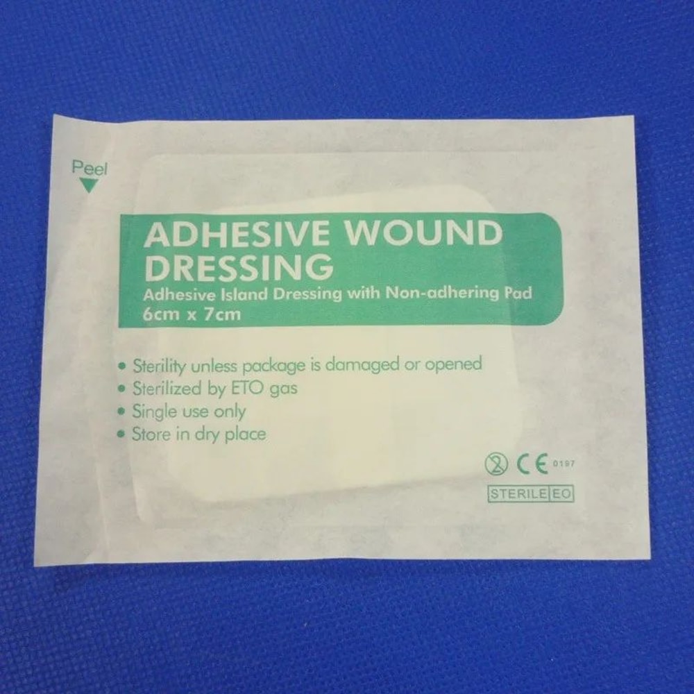 Large Size Non Woven Medical Wound Dressing Bandage Hypoallergenic Adhesive Sterile Island Pad Firs 1