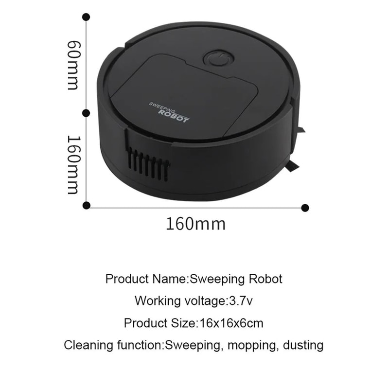 Fully Automatic Sweeping Robot Vacuum Mop 3 In 1 Intelligent Floor Cleaner Suction Sweeping Machine 5