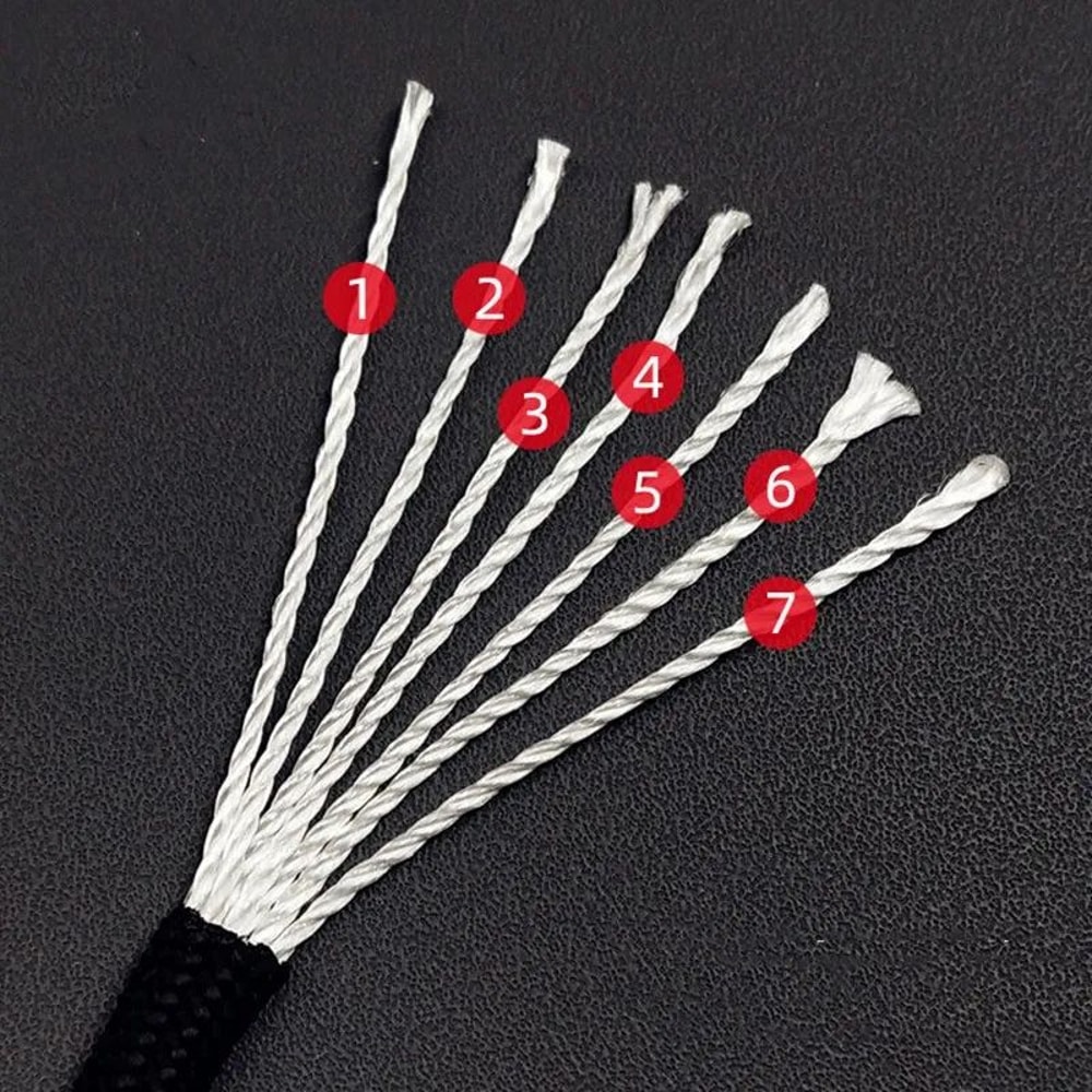 7 Core 550 Paracord Rope 4mm Heavy Duty Survival Cord For Camping Hiking DIY Bracelets Tent Accesso 3
