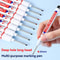 Deep Hole Long Nib Marker Set 4 Piece Waterproof Marking Pens For Metal Woodworking Bathroom DIY 0