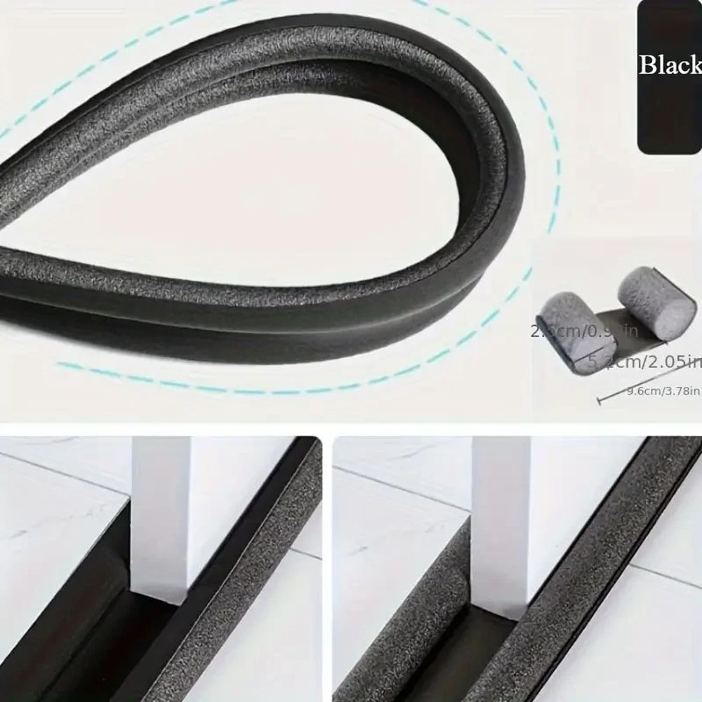 Door Bottom Sealing Strip Sound Insulation Foam Tape Waterproof Wind Noise Blocker For Bedroom Home 7