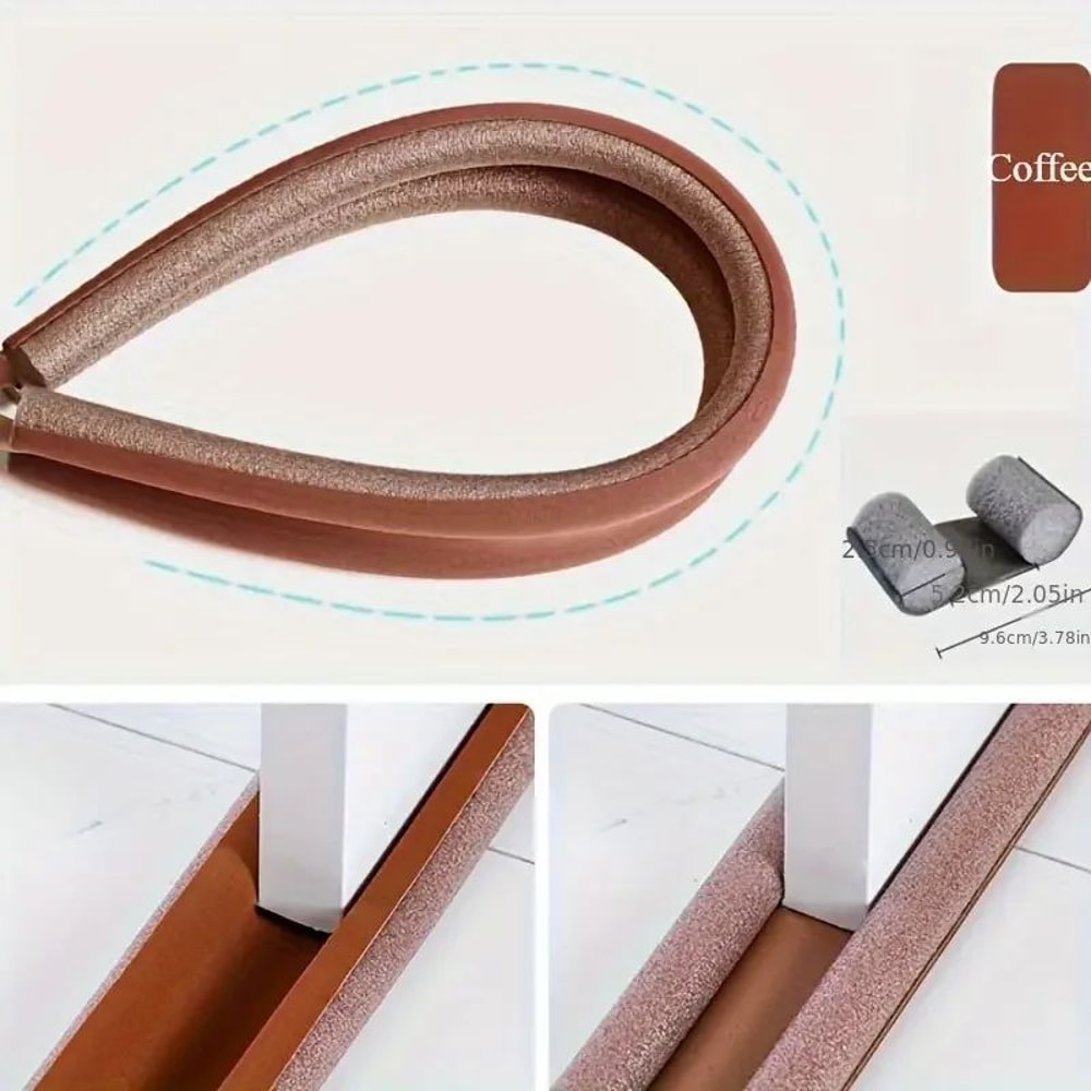 Door Bottom Sealing Strip Sound Insulation Foam Tape Waterproof Wind Noise Blocker For Bedroom Home 10