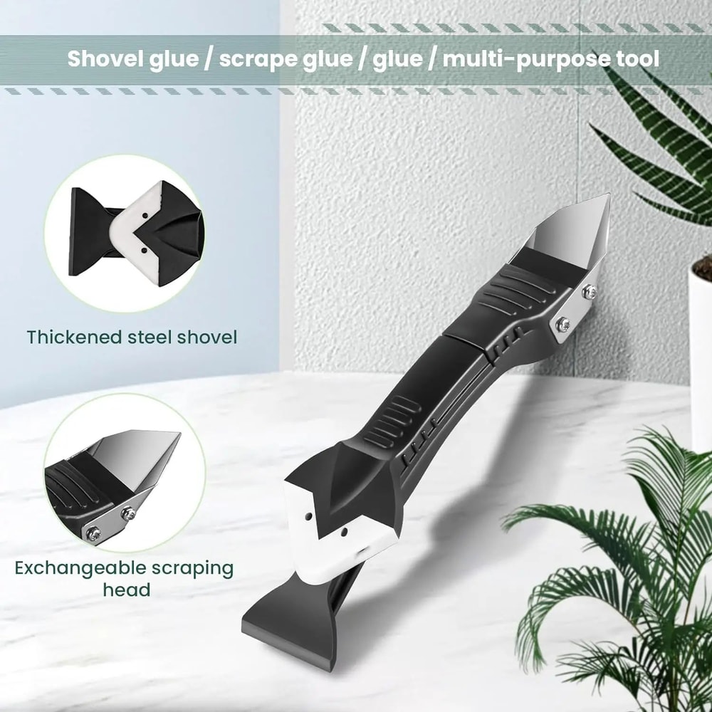 Silicone Caulk Finishing Tool Set With Sealant Remover Scraper And Grout Smoother For Bathroom Kitc 3