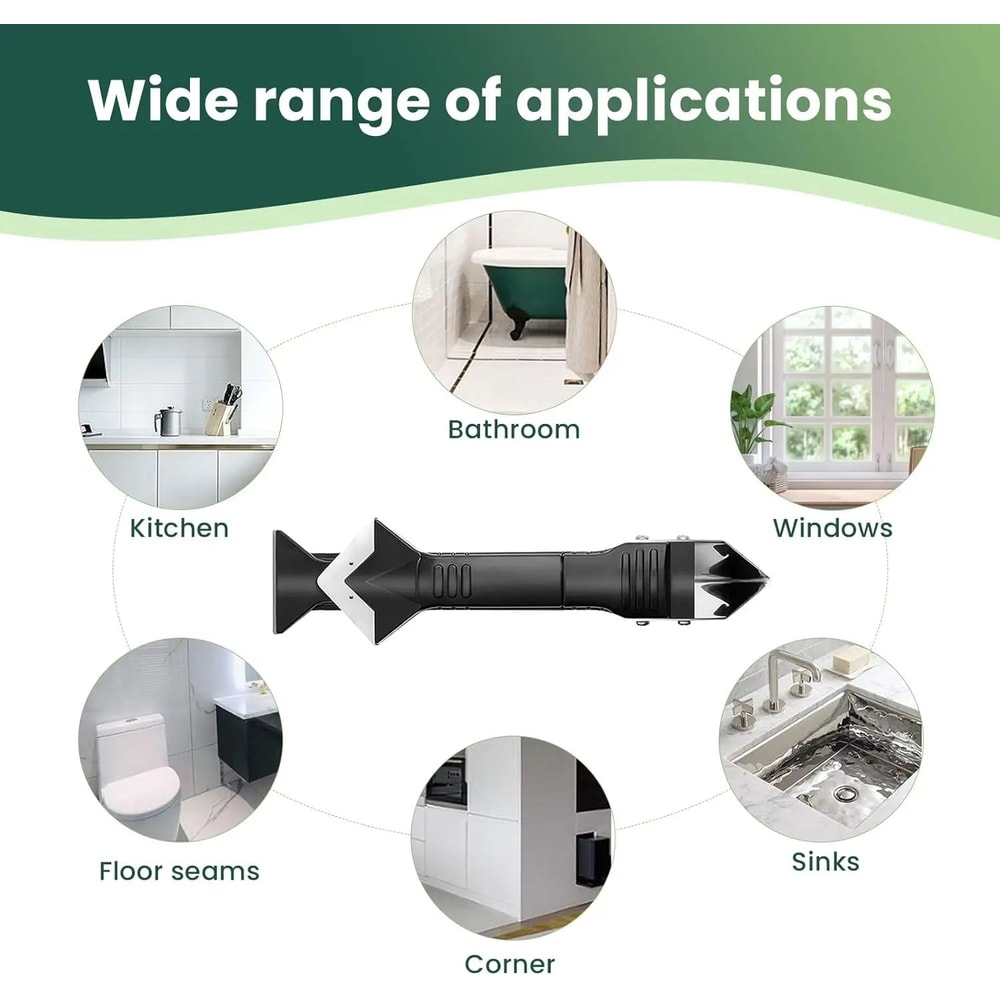 Silicone Caulk Finishing Tool Set With Sealant Remover Scraper And Grout Smoother For Bathroom Kitc 5