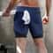 Mens 2 In 1 Running Shorts Quick Dry Gym Fitness Training Shorts For Workout Jogging Sportswear And 12