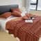 Thickened Solid Color Striped Coral Fleece Blanket For Bed Sofa Nap And Pet Use Soft Warm Winter Po 11