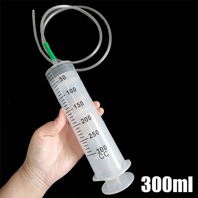 Large Capacity Measuring Syringe Pump With 33 Foot Hose For Oil Transfer Pet Feeding Hydroponics Nu 7