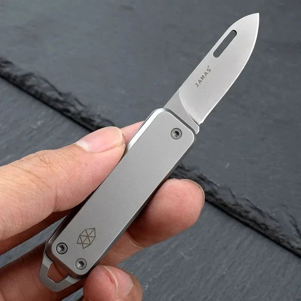 Portable Folding Mini Knife With D2 Steel Blade Stainless Steel Handle Keychain Pocket Knife For Ou 0