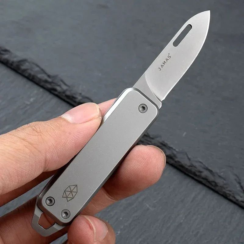 Portable Folding Mini Knife With D2 Steel Blade Stainless Steel Handle Keychain Pocket Knife For Ou 0
