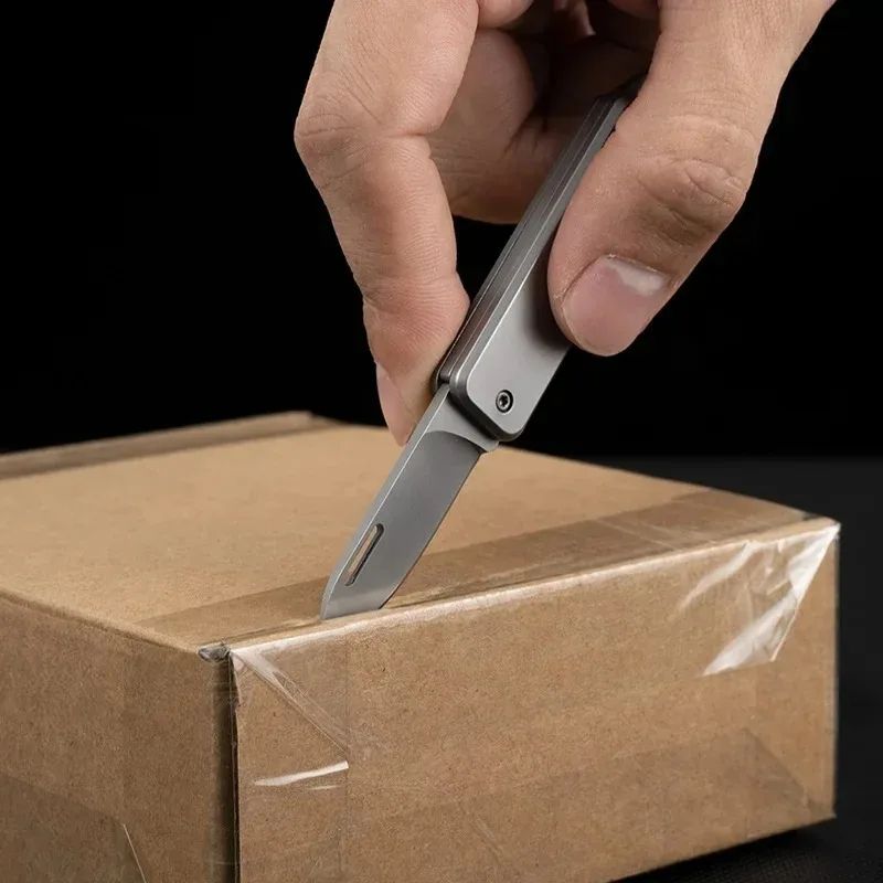 Portable Folding Mini Knife With D2 Steel Blade Stainless Steel Handle Keychain Pocket Knife For Ou 3