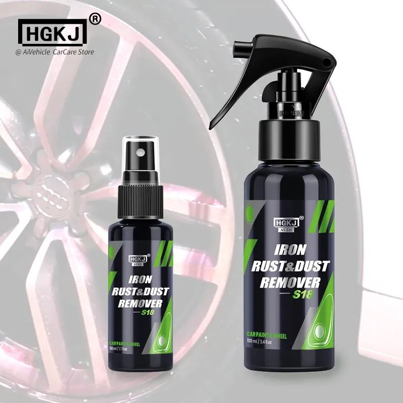 HGKJ Iron Rust Remover Spray For Car Paint And Wheels Brake Dust Cleaner For Auto Rims And Metal Su 2