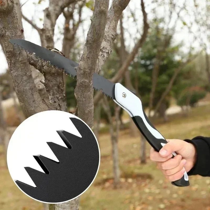 Folding Gardening Hand Saw With Pruner Grip Portable Outdoor Wood Cutting Saw For Pruning Logging A 1