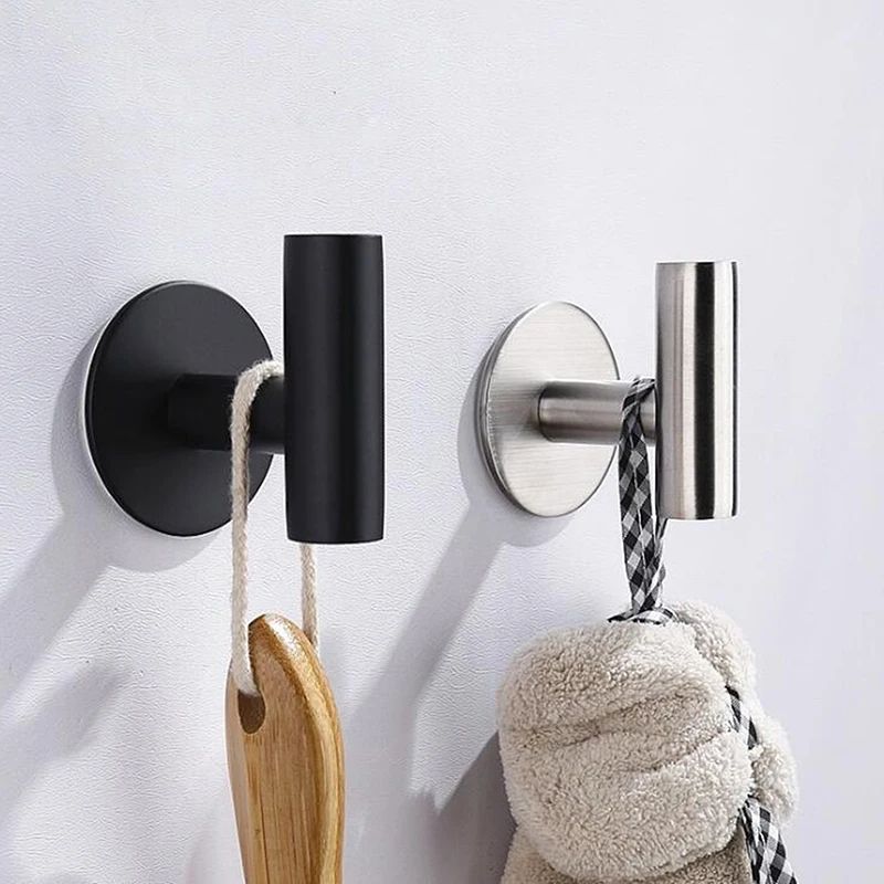 Modern Stainless Steel Bathroom Hardware Set With Towel Rack Towel Bar Toilet Paper Holder And Hook 1