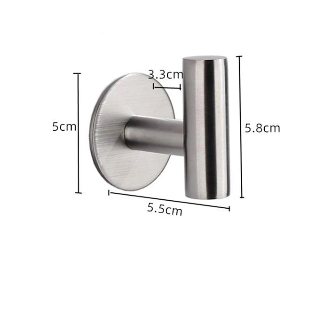 Modern Stainless Steel Bathroom Hardware Set With Towel Rack Towel Bar Toilet Paper Holder And Hook 5
