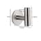 Modern Stainless Steel Bathroom Hardware Set With Towel Rack Towel Bar Toilet Paper Holder And Hook 5