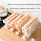 Automatic Egg Roller Organizer For Refrigerator Large Capacity Space Saving Egg Storage Rack 3 Or 3