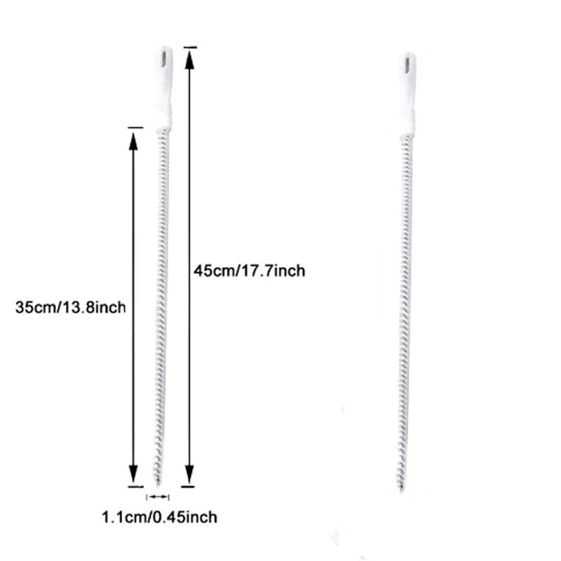 Flexible Drain Cleaning Brush For Sink And Pipe Long Hair Clog Remover Tool For Kitchen And Bathroo 7