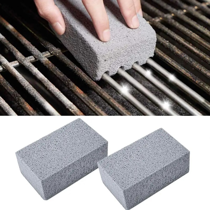 BBQ Grill Cleaning Brick Pumice Stone Block For Barbecue Grates Heavy Duty Outdoor Kitchen Grill Cl 1