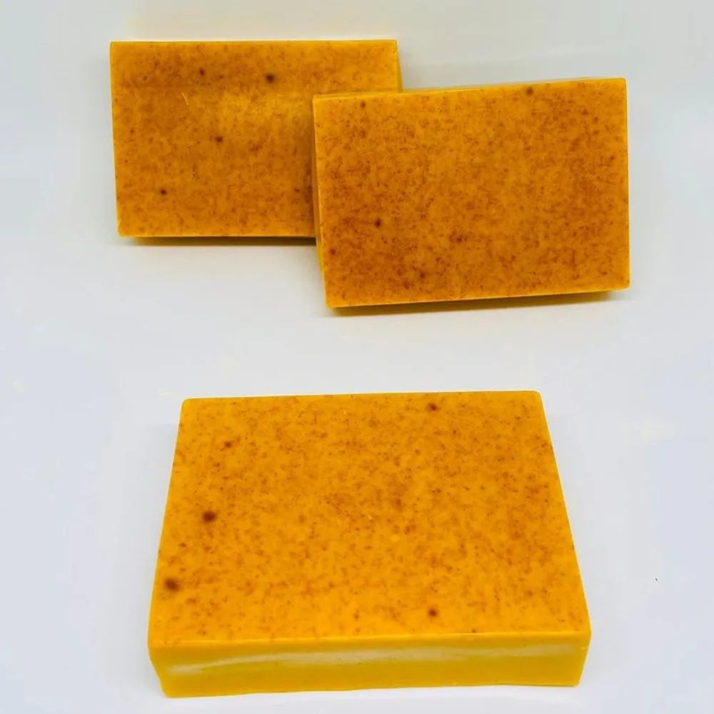 Turmeric Lemon Kojic Acid Handmade Soap For Face And Body Brightening Cleansing Bar For Shower And 3