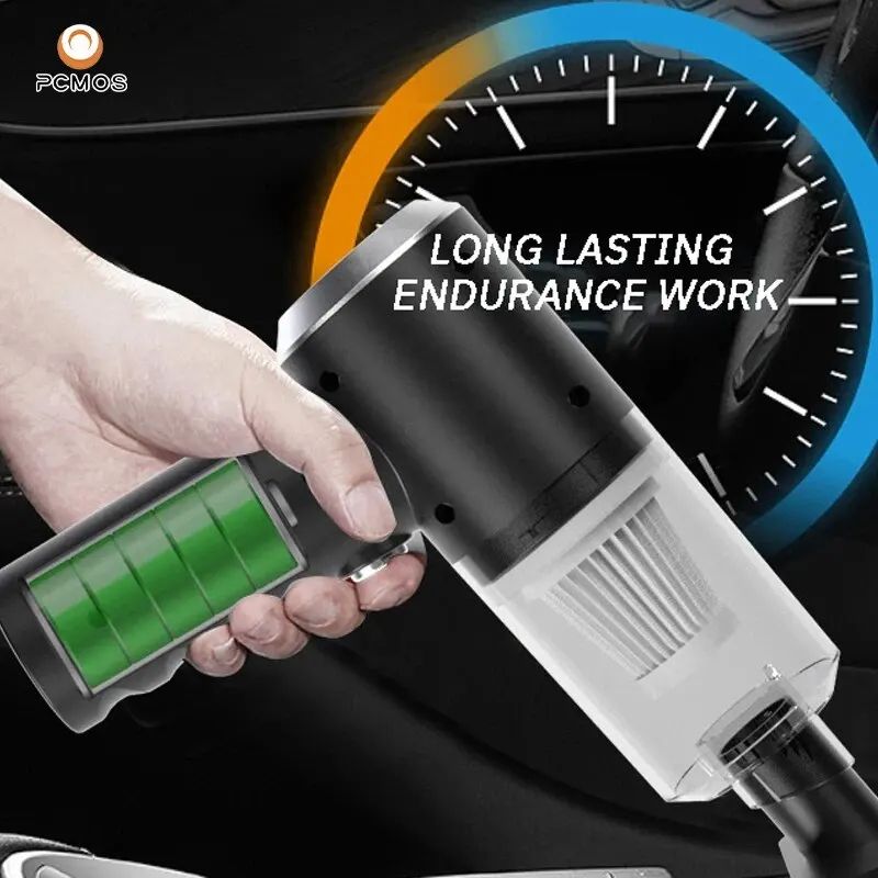 PCMOS Wireless Handheld Vacuum Cleaner For Home And Car Powerful Cordless 5500Pa Suction With Washa 4