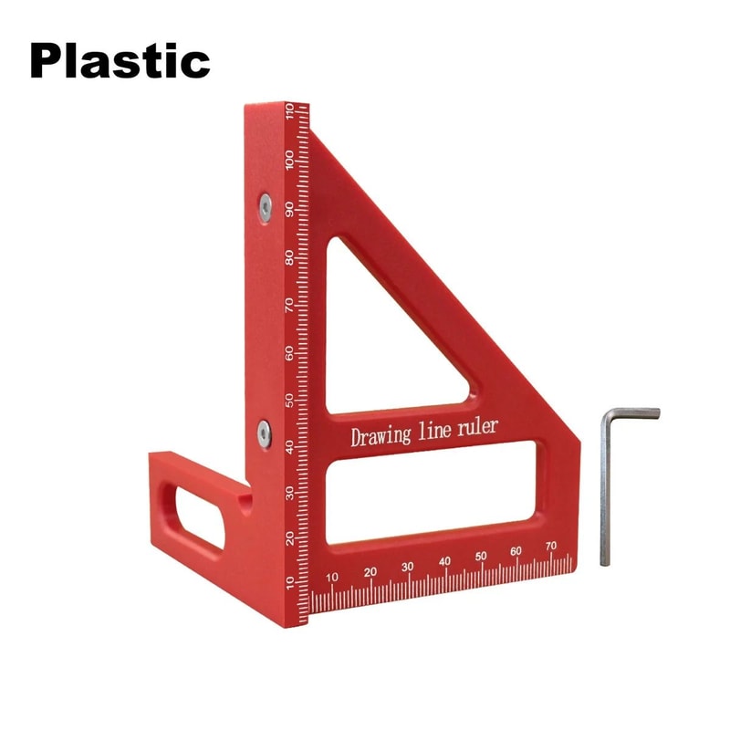 Aluminum Carpenter Square Protractor 3D MultiAngle Miter Triangle Ruler 4590 Woodworking Layout Mea 7