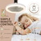 Smart 2in1 E27 Ceiling Fan With LED Light Remote Control Quiet Adjustable Fan Lamp For Bedroom Li 2