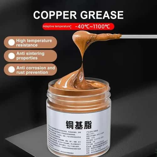 High-Temp Copper Anti-Seize Grease for Car Brakes & Bolts, Anti-Rust Thread Lubricant for Automotive Repair