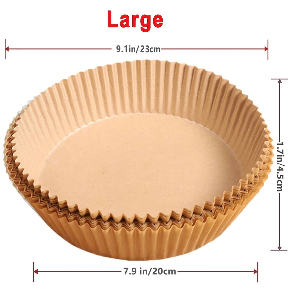 Disposable Air Fryer Paper Liners NonStick Round Parchment Baking Papers 50100pcs OilProof Heat Res 6