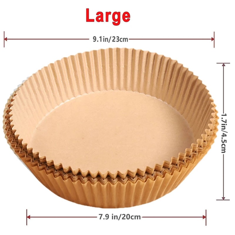 Disposable Air Fryer Paper Liners NonStick Round Parchment Baking Papers 50100pcs OilProof Heat Res 6
