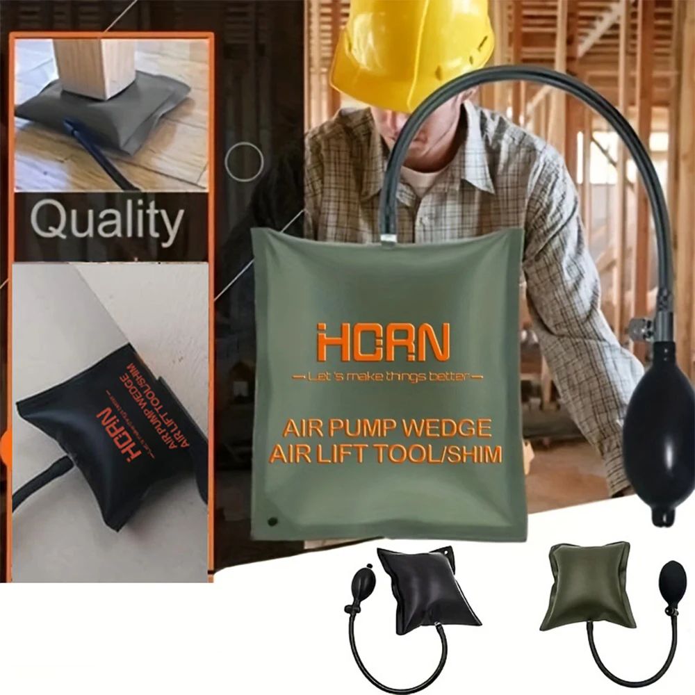 Inflatable Air Pump Wedge Tool 661 Lb Load Door Window Installation Alignment Airbag For Car Home 4