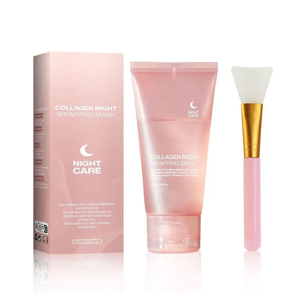 Hydrolyzed Collagen Overnight PeelOff Facial Mask Hydrating Firming Wrap Mask For Elasticity AntiA 7