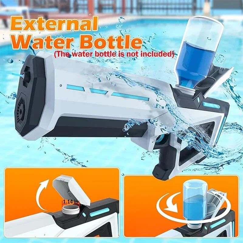 Electric Water Gun Automatic Water Blaster With Powerful Squirt SelfSuction Summer Outdoor Beach T 5