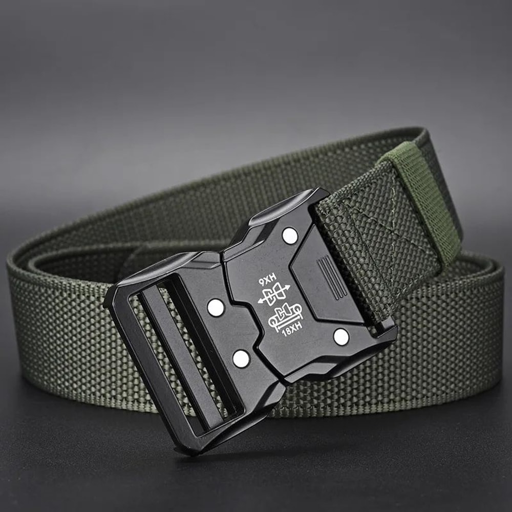 Tactical Waist Belt With Automatic Buckle Durable Unisex Outdoor Belt For Men Women Everyday Utili 8