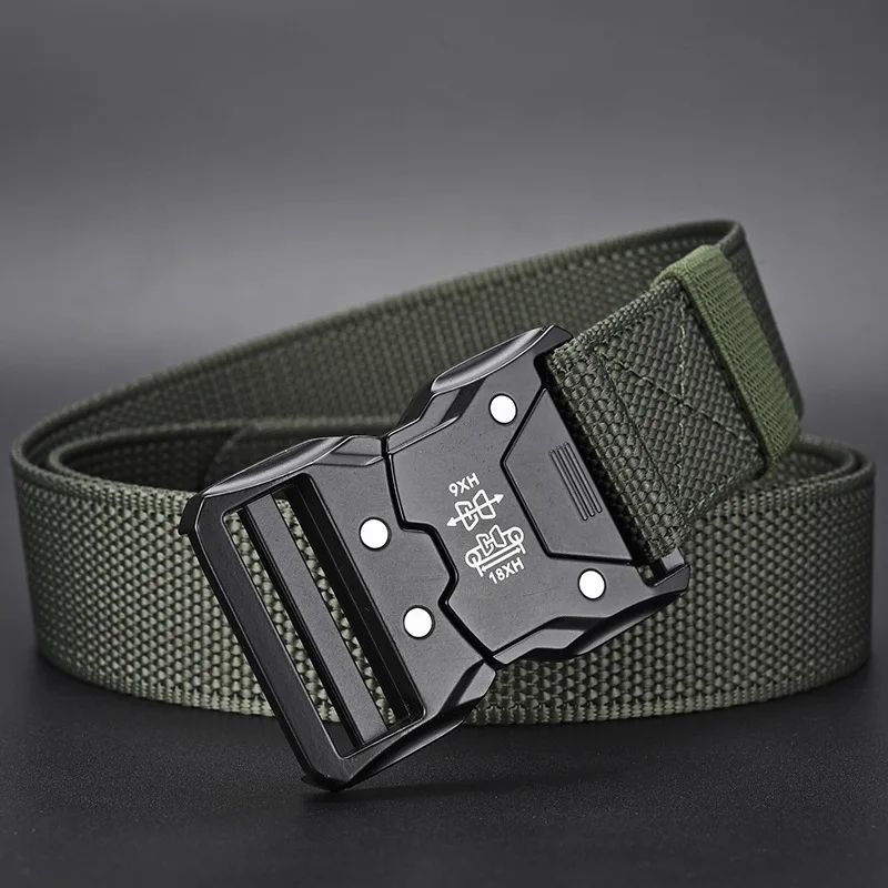 Tactical Waist Belt With Automatic Buckle Durable Unisex Outdoor Belt For Men Women Everyday Utili 8