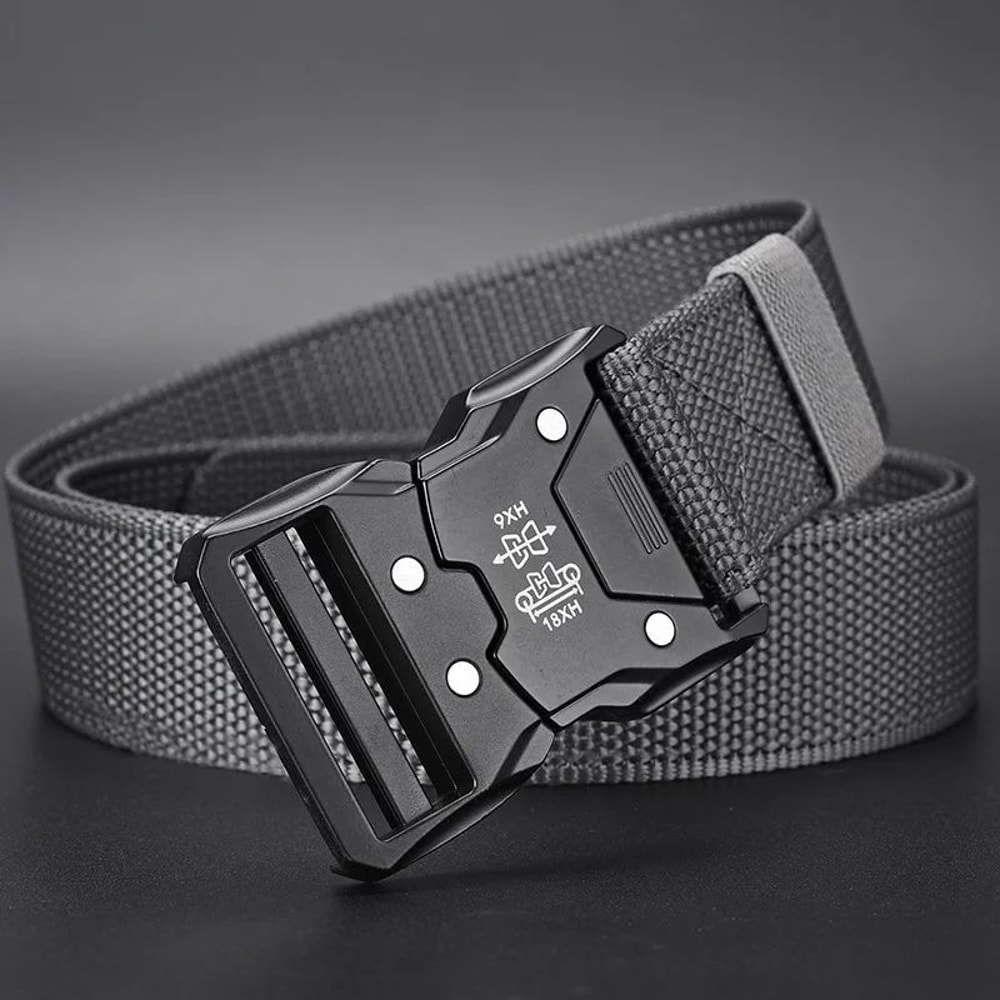 Tactical Waist Belt With Automatic Buckle Durable Unisex Outdoor Belt For Men Women Everyday Utili 9