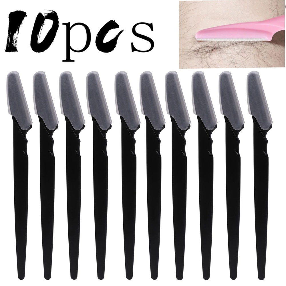 Eyebrow Face Razor Set For Women And Men Safe Brow Trimmer With Protective Cover 540pcs Hair Remov 7