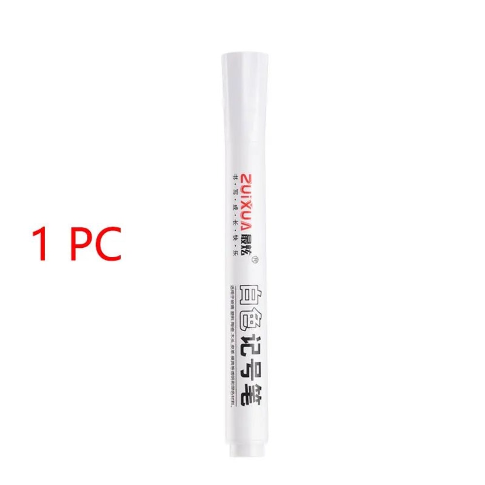 White Marker Pens Set Waterproof OilBased Gel Pens For DIY Graffiti Sketching Writing Fine Brush T 7