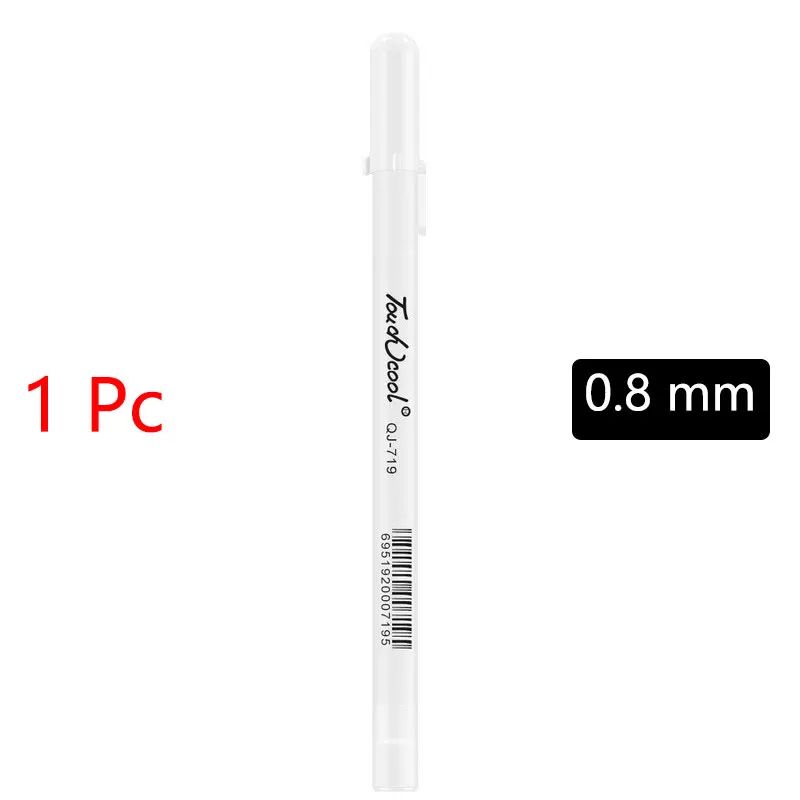 White Marker Pens Set Waterproof OilBased Gel Pens For DIY Graffiti Sketching Writing Fine Brush T 12